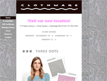 Tablet Screenshot of clothware.com